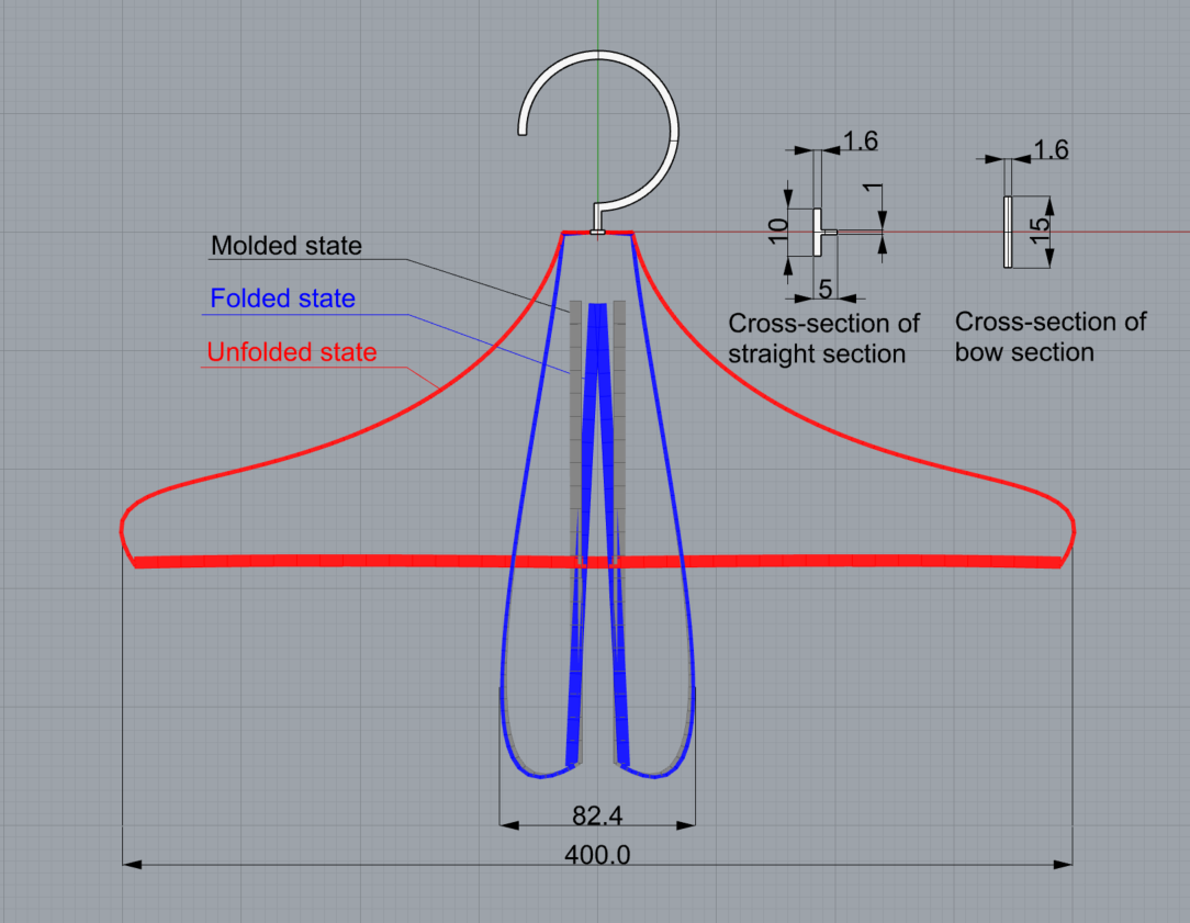 Hanger shape exploration using the internal tool